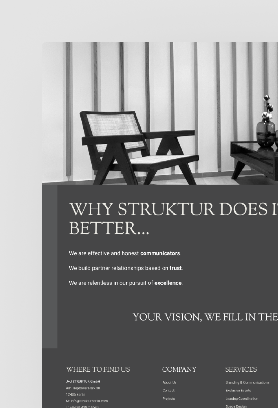 A picture of struktur website