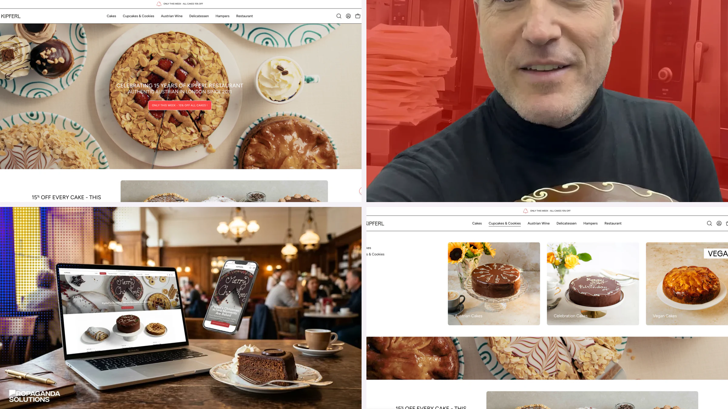 High-resolution selection of Performance marketing work for Kipferl