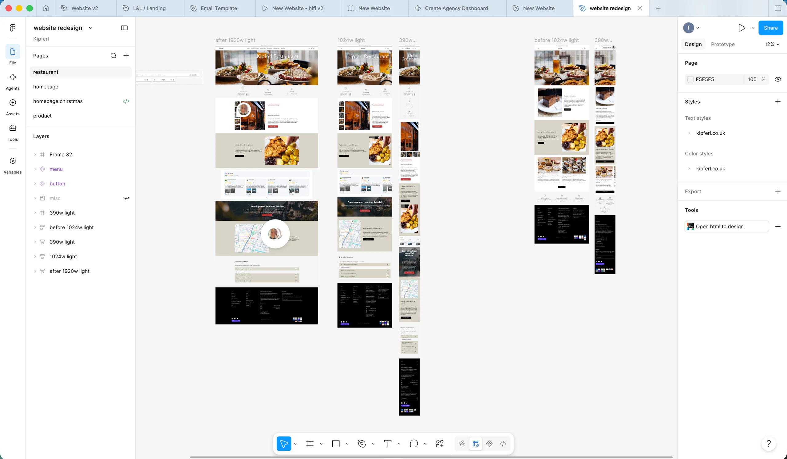 A second UX view focused on product appetite and action
