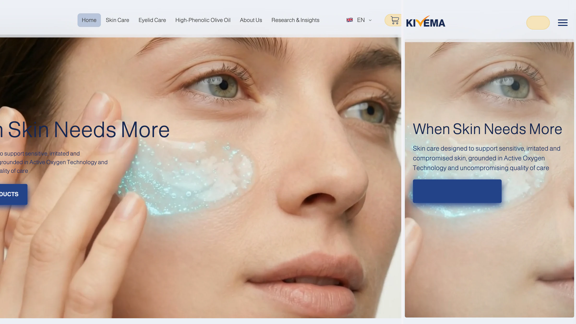 High-resolution selection of UI/UX & CRO work for Kivema LLC