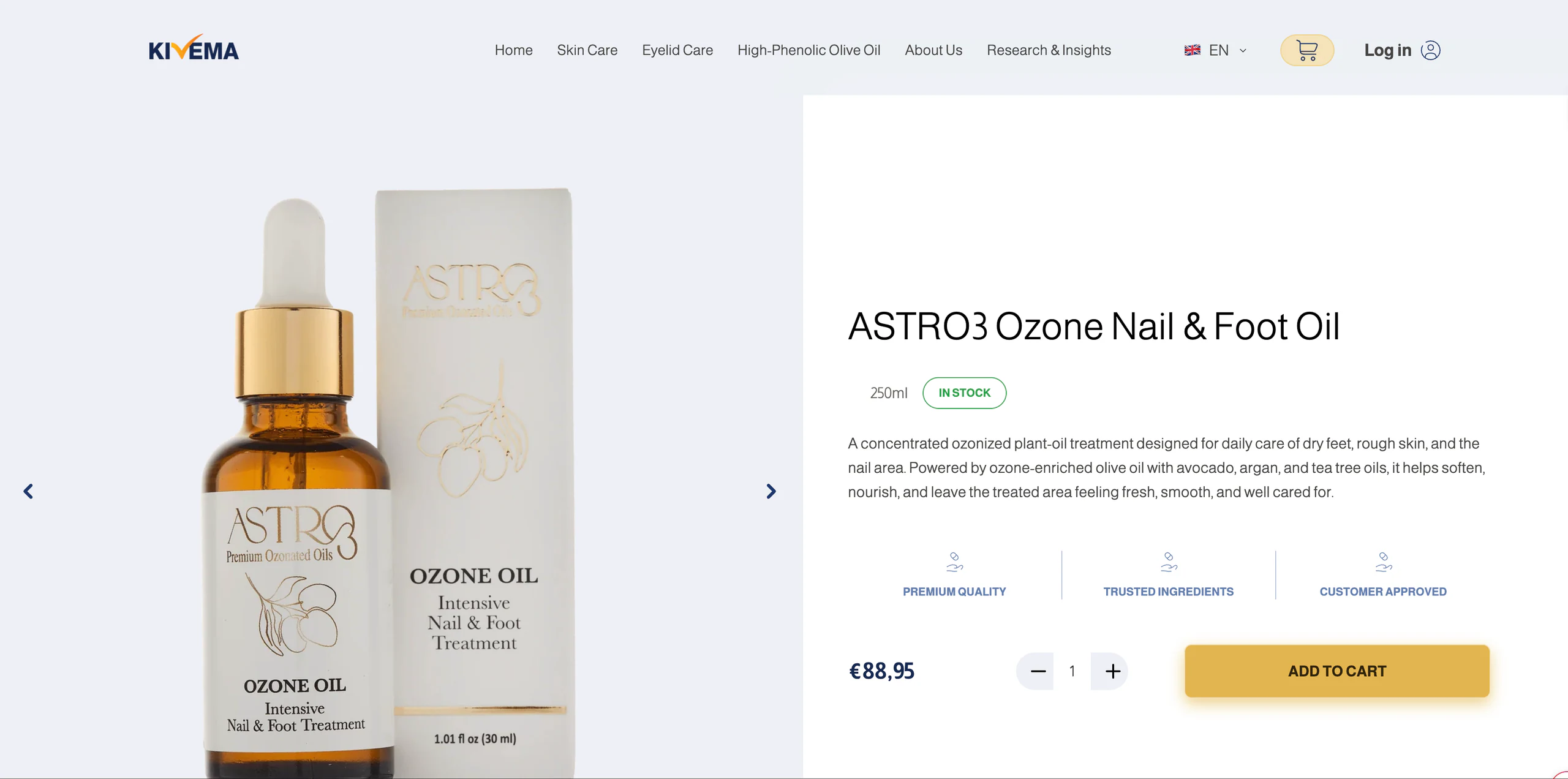 Live Shopify product discovery across the Kivema range