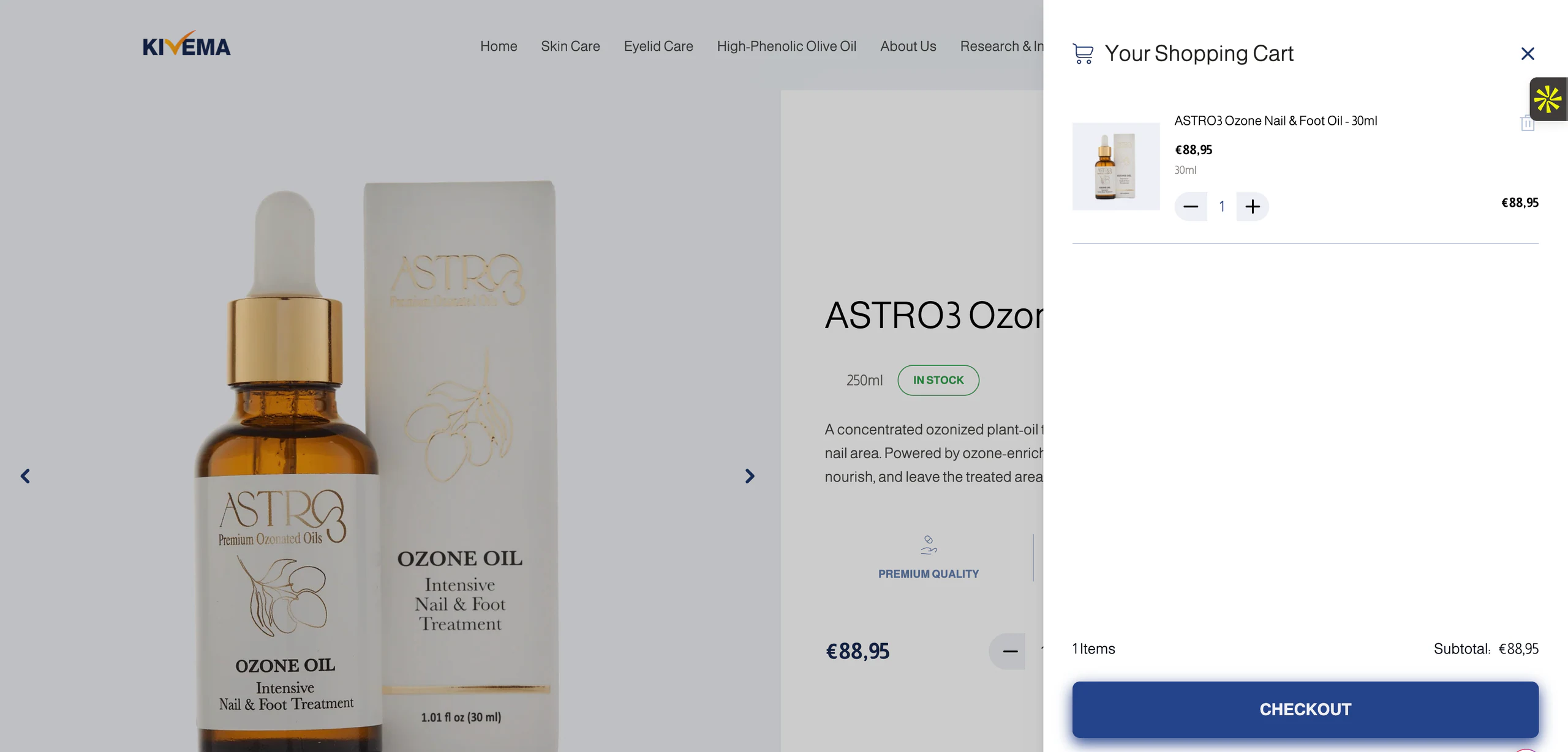 Product detail combining range, proof and a clear purchase route