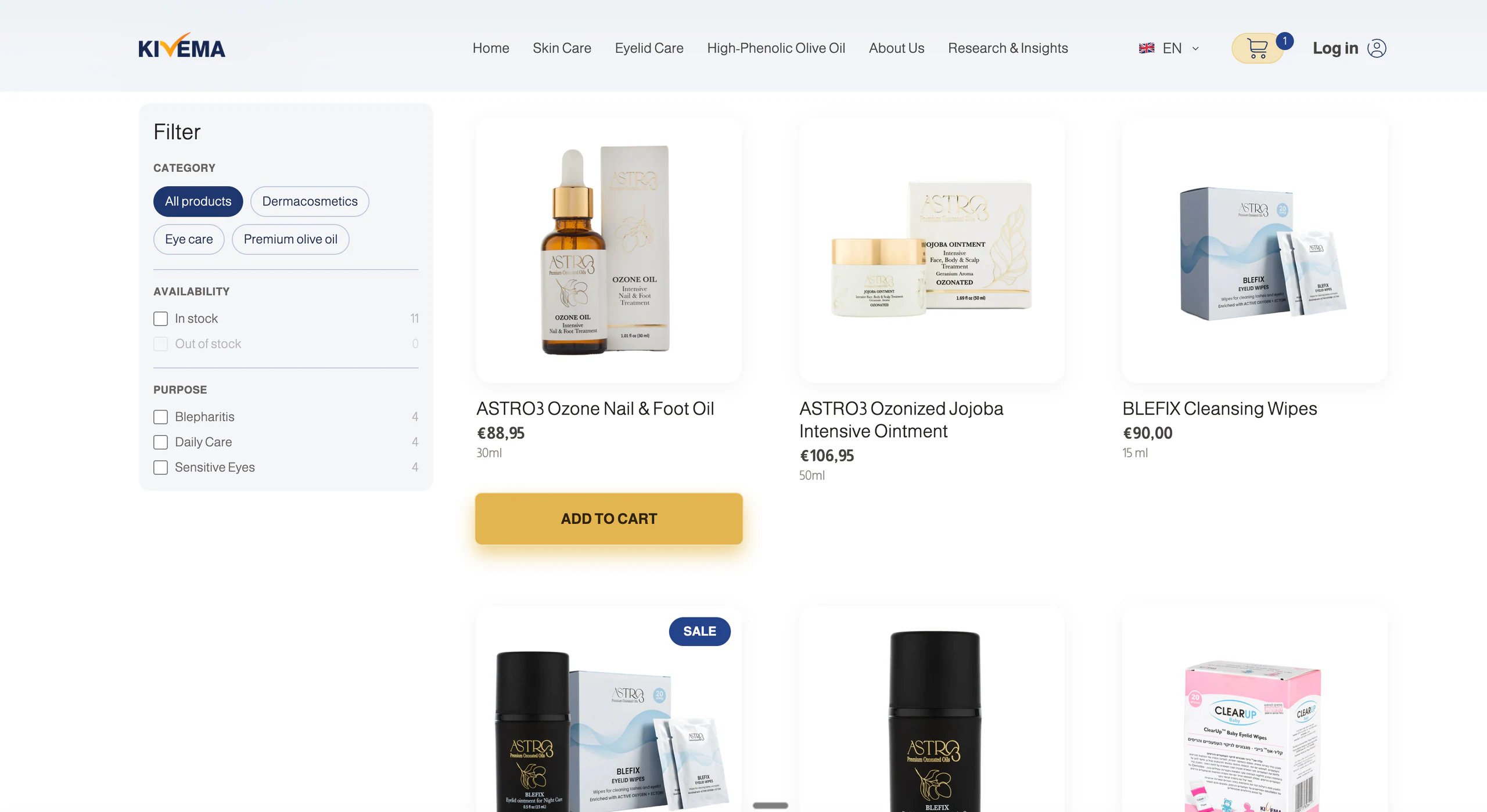 Purchase context retained through the live storefront
