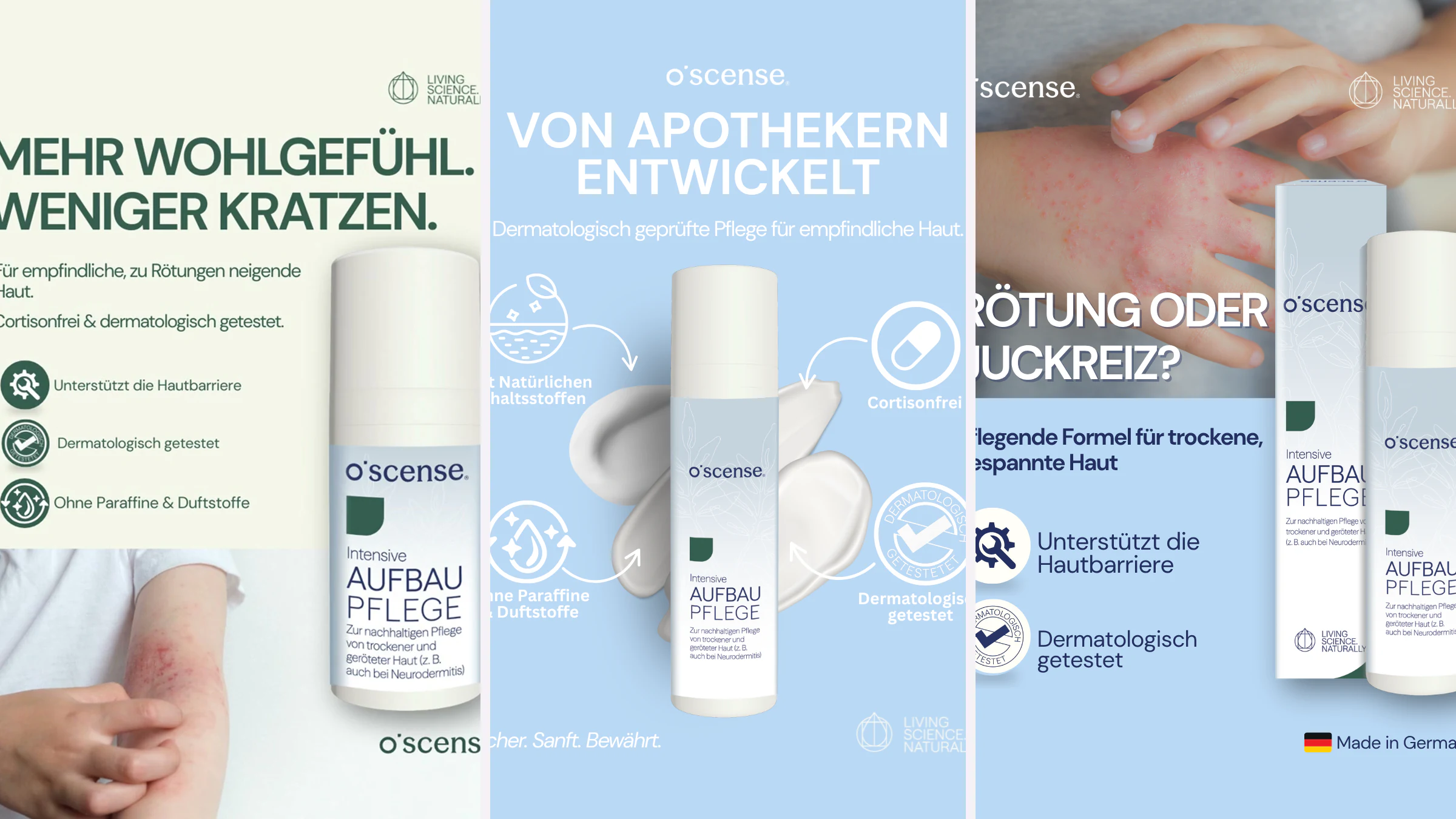 High-resolution selection of Copywriting work for L&L Pharma / o’scense