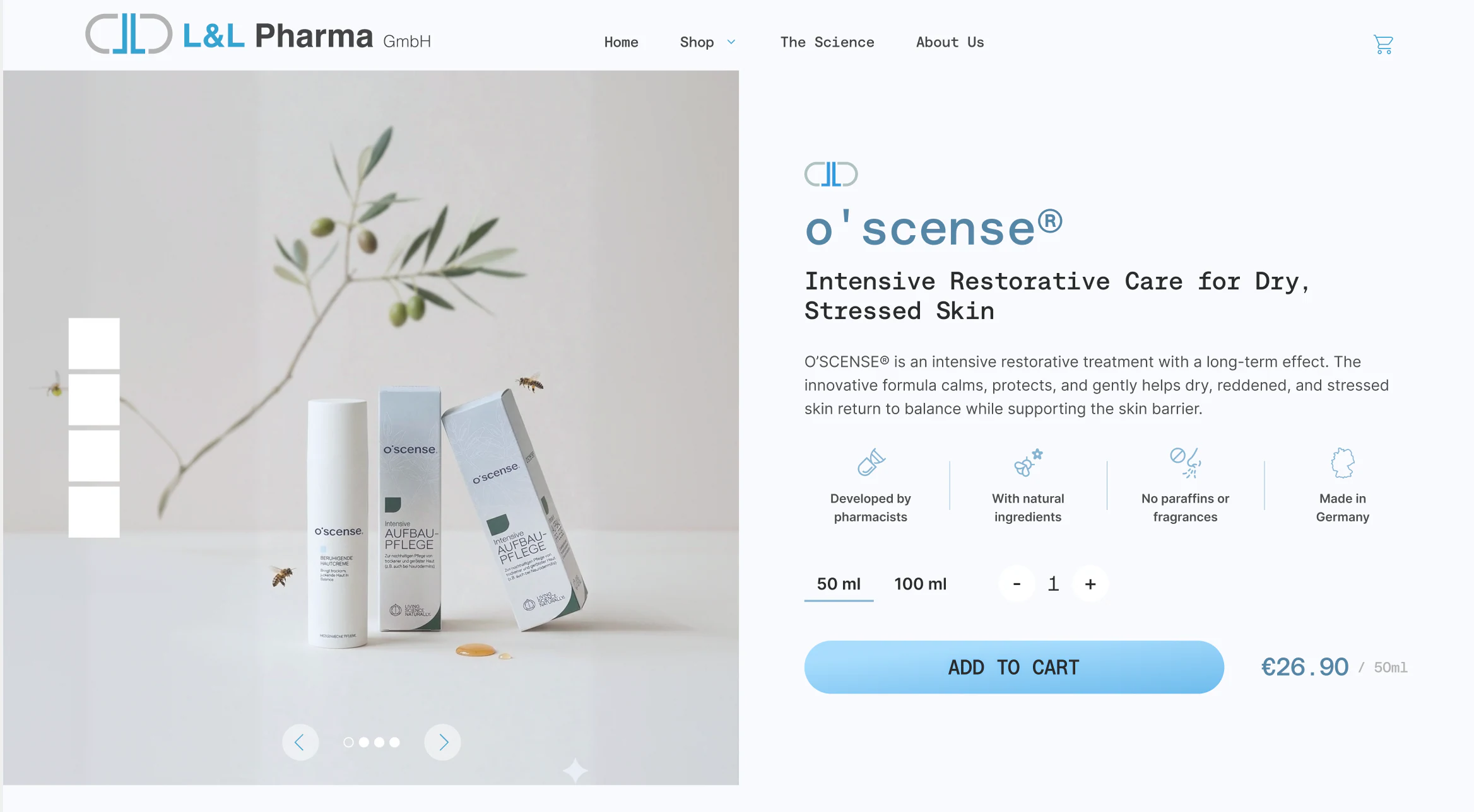 High-resolution o’scense product journey in Shopify