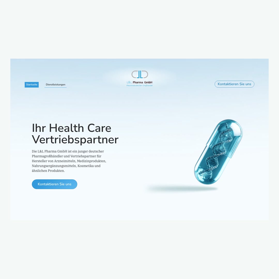 L&L Pharma website and o’scense creative in the case film