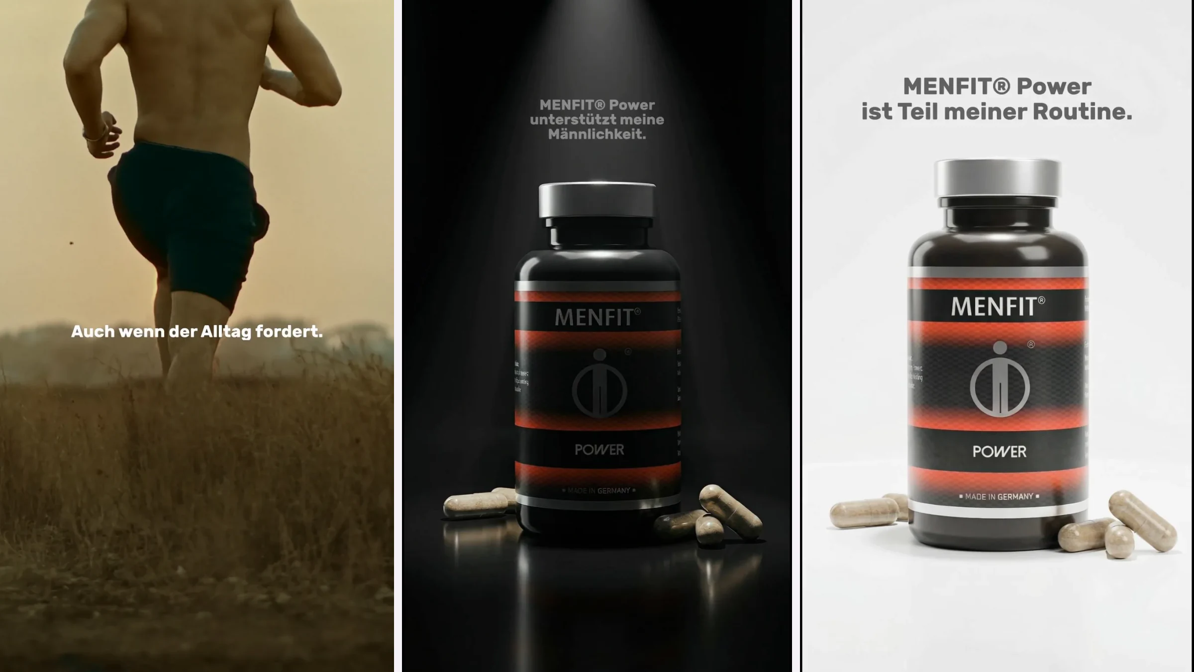 High-resolution selection of Copywriting work for MenFit