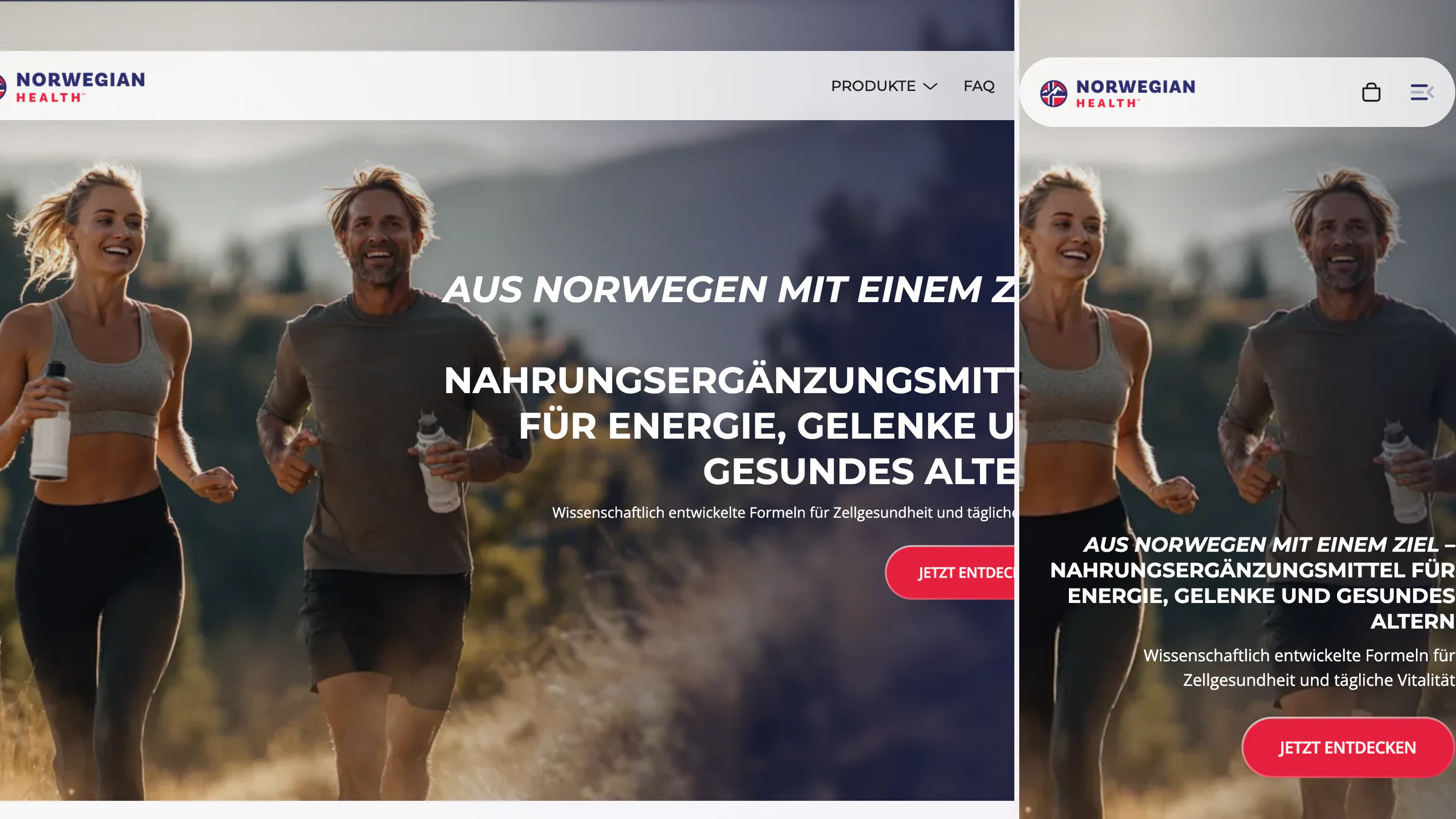 High-resolution selection of UI/UX & CRO work for Norwegian Health